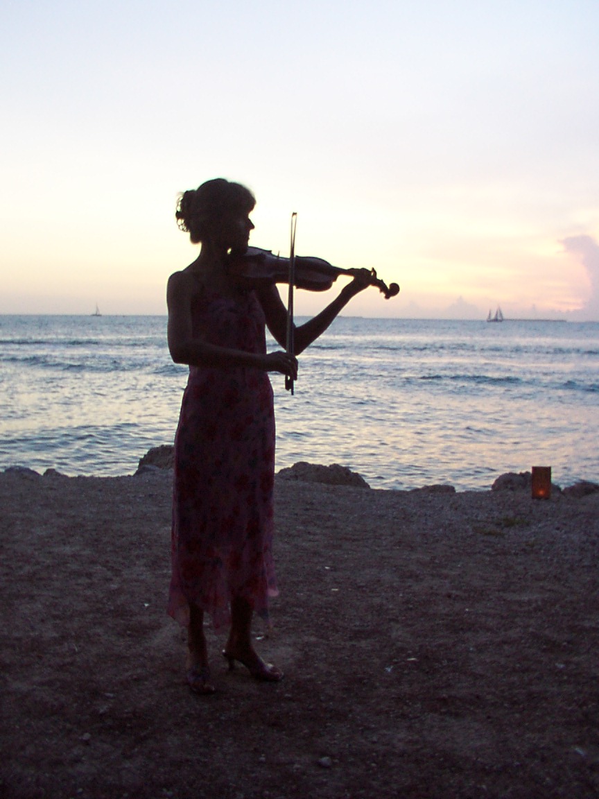 A Woman playing Violin